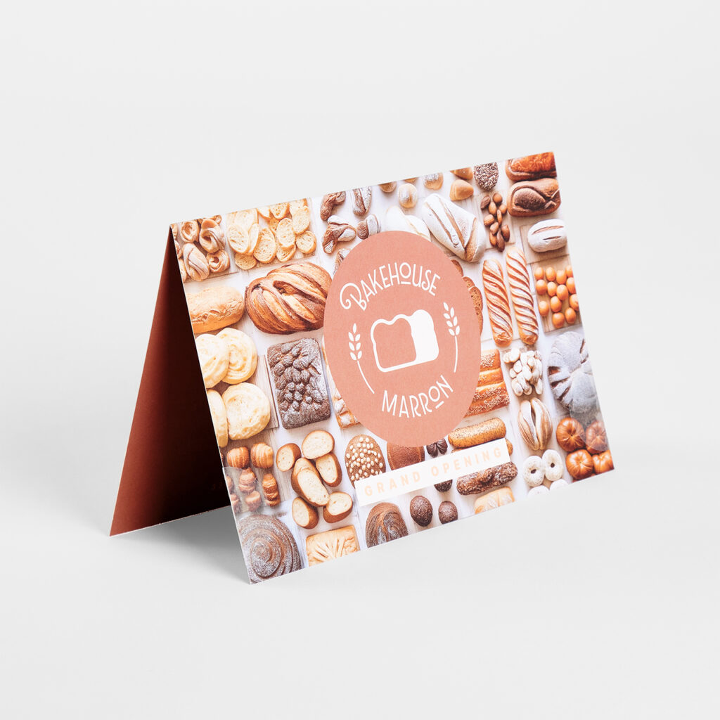 A folded self-mailer using Mocha Mousse